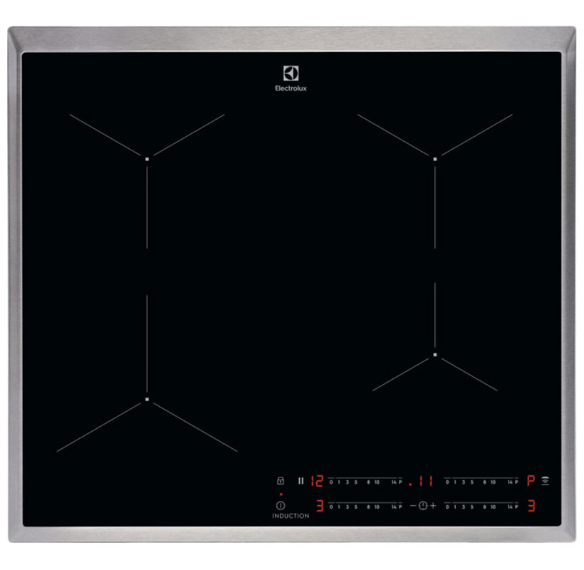 Изображение товара Электрическая варочная панель Electrolux EIT60443X 57.6 см 4 конфорки цвет черный