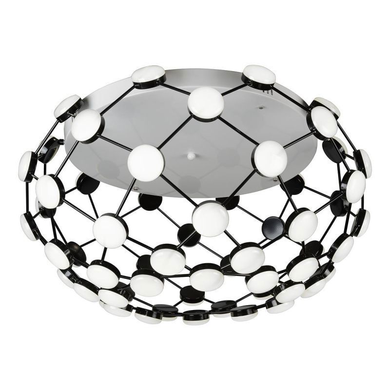 Изображение товара Люстра потолочная светодиодная Iledex 8327 CR+WH с пультом управления 36 м² нейтральный белый свет цвет черный