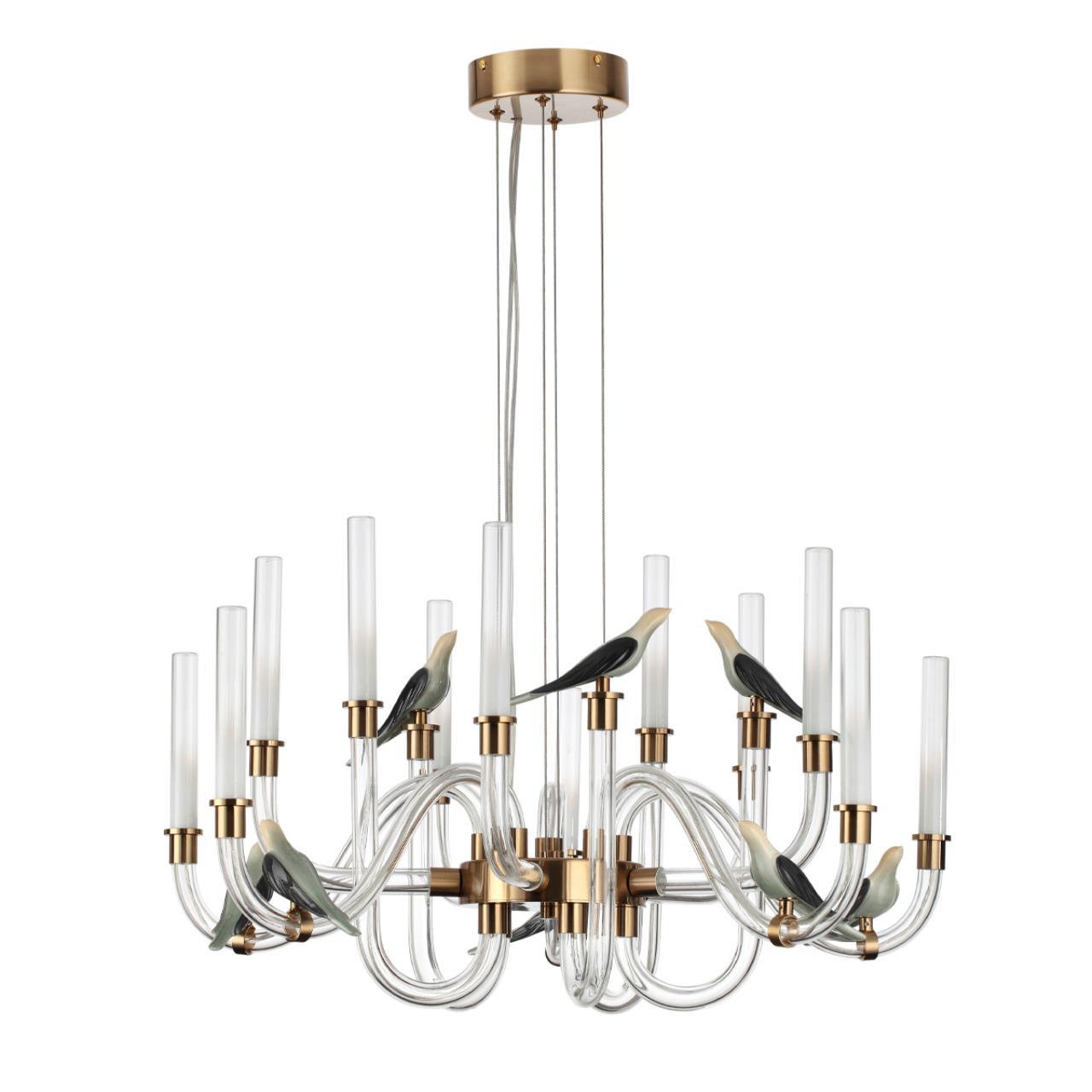 Изображение товара Подвесная люстра Odeon Light Lark 5431/30L с градиентами из стекла и керамики