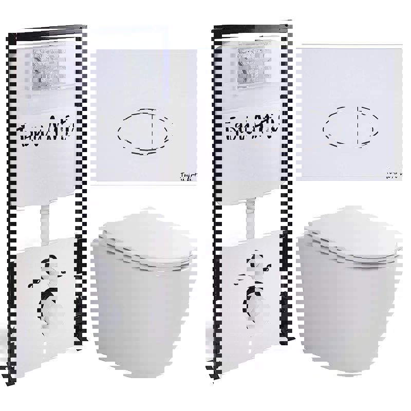 Изображение товара Комплект TONI ARTI TA-01 1900 Russi с сиденьем с микролифтом, с клавишей Freto TA-0052