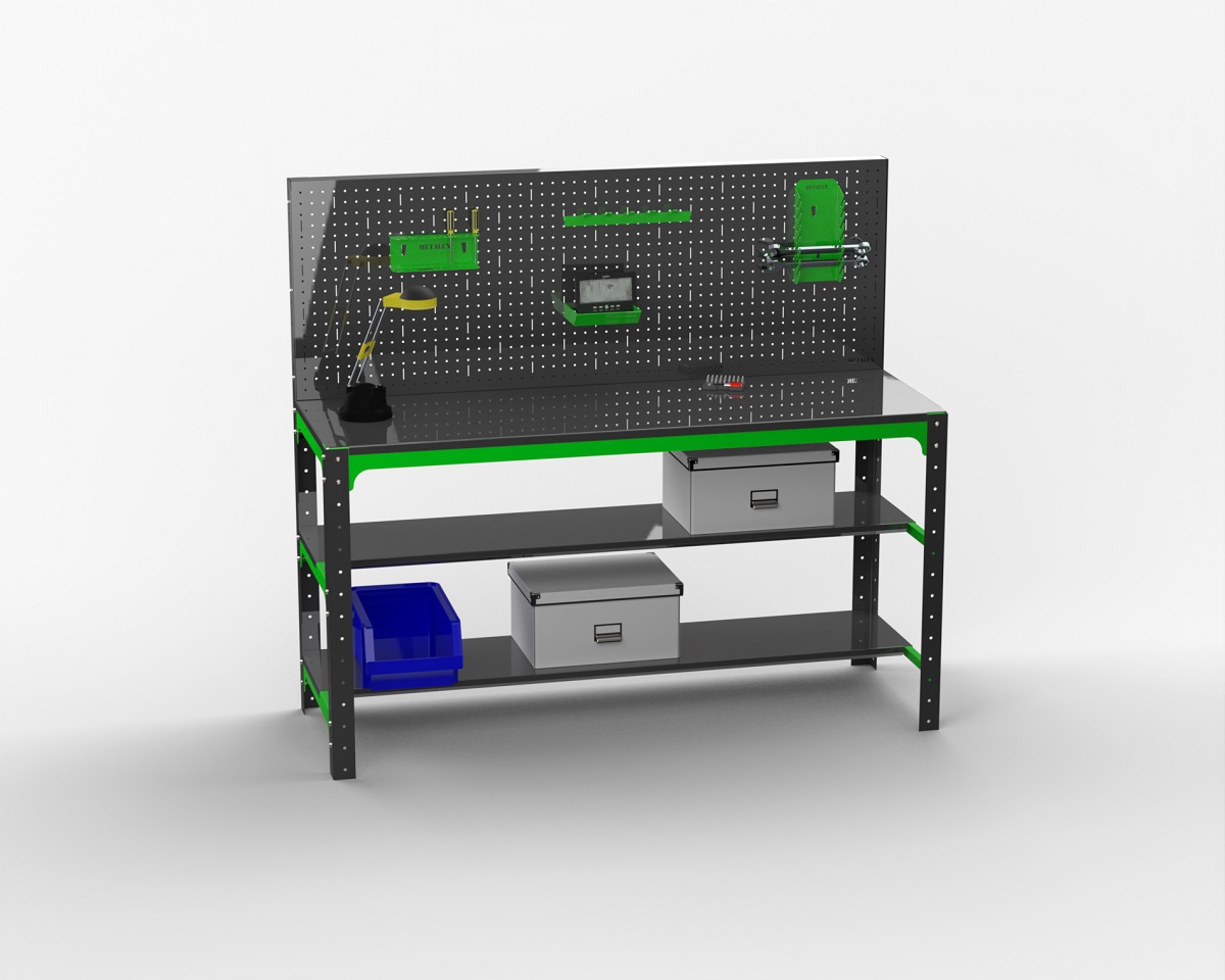 Изображение товара Стол металлический Metalex 201060, максимальная нагрузка 260 кг