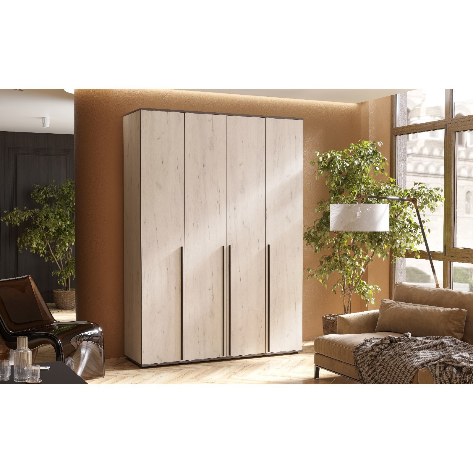 Изображение товара Шкаф распашной Клик мебель 160x223.6x51 см ЛДСП цвет kraft