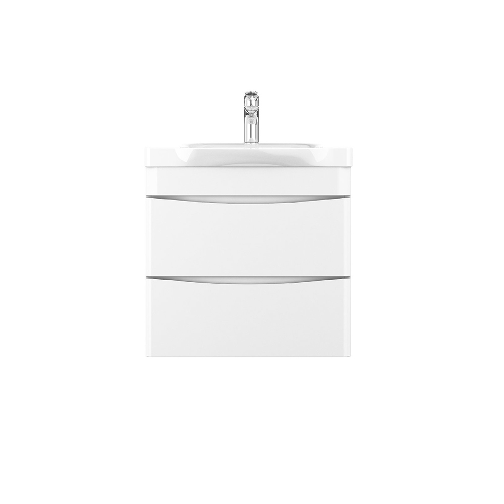 Изображение товара Подвесная тумба с раковиной AM.PM 65 см белый глянец с мягким закрыванием