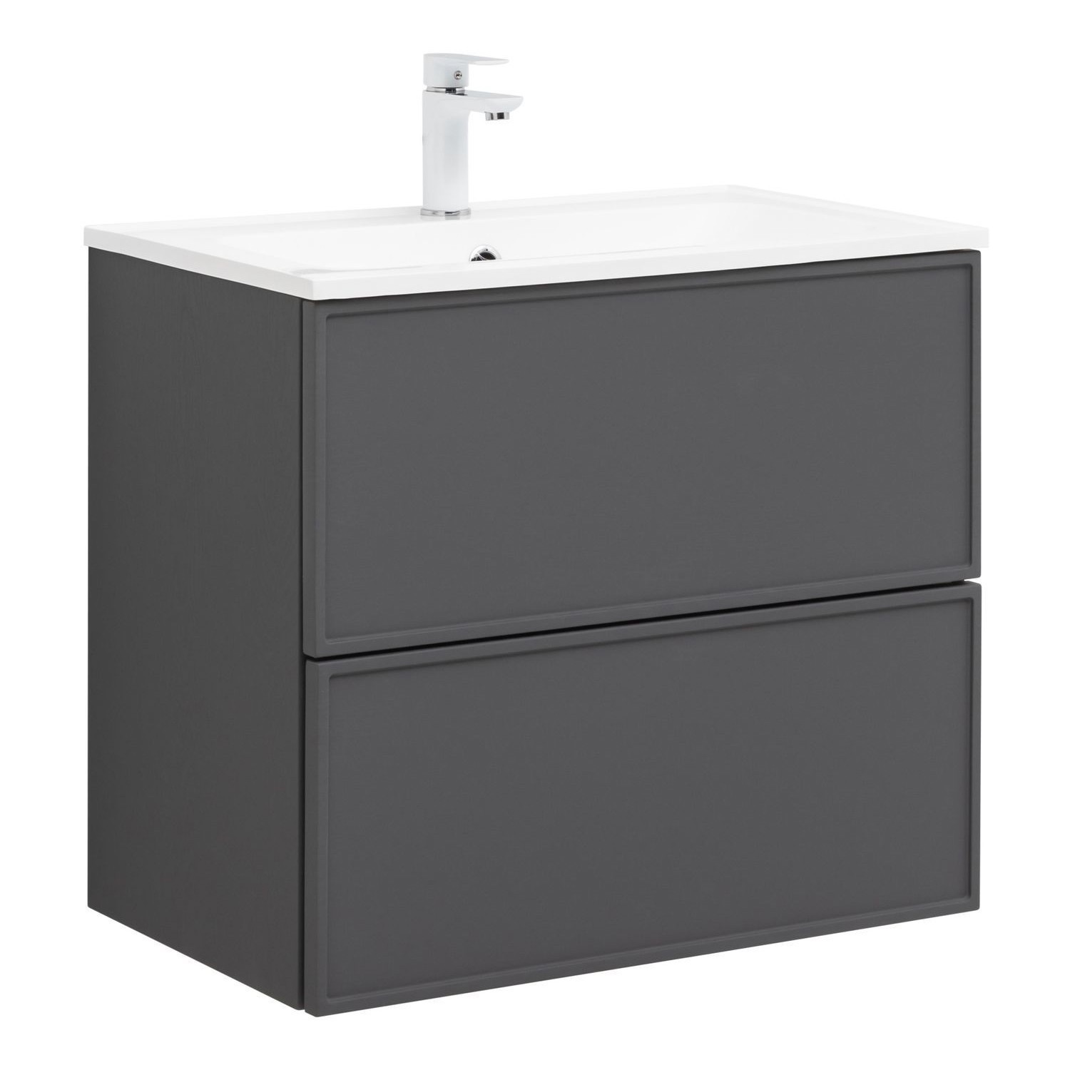 Изображение товара Тумба под раковину Aquanet Арт 75 цвет ясень графит