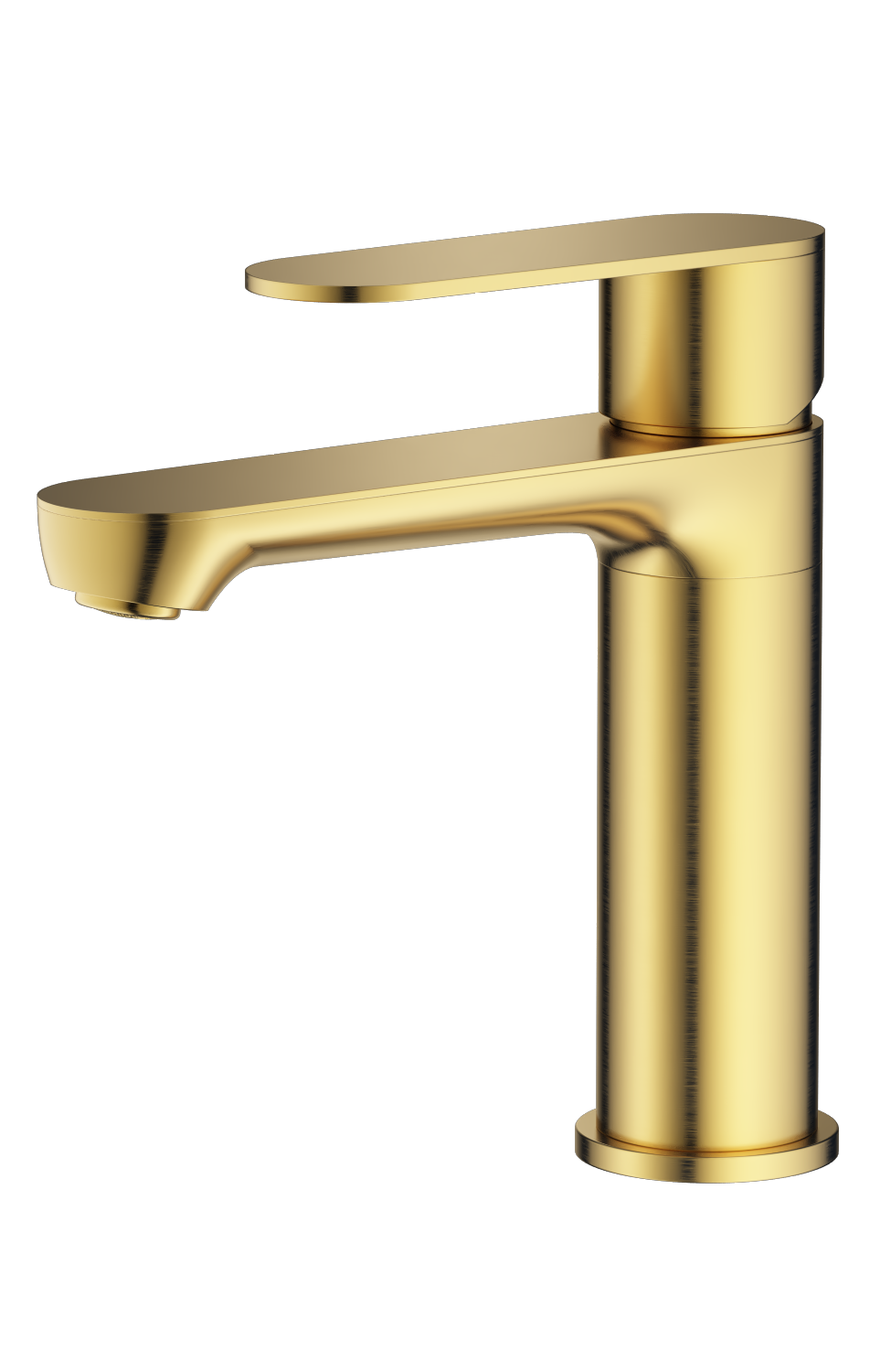 Изображение товара Смеситель для раковины SPLENKA S222 однорычажный золотой сатин