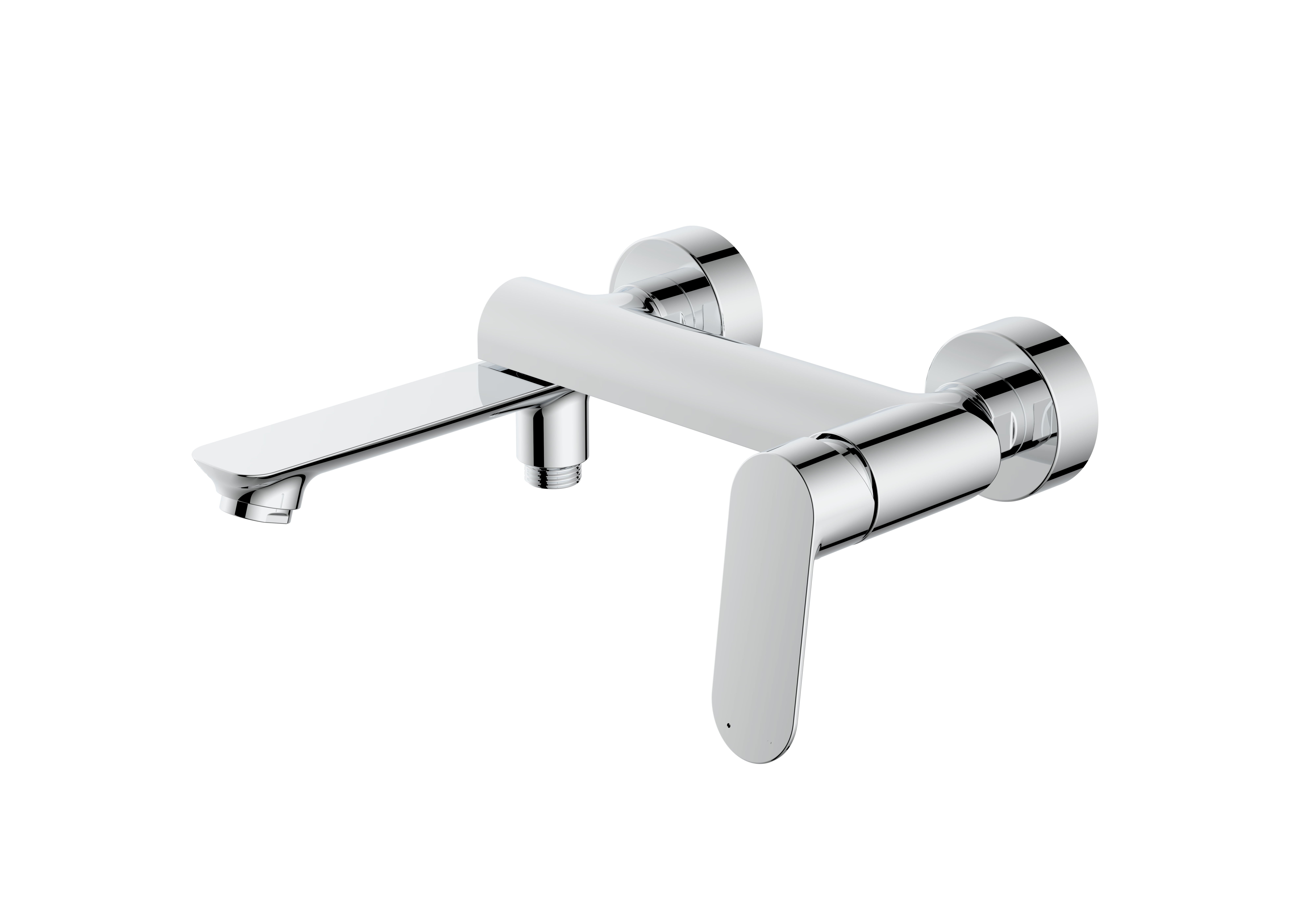 Изображение товара Смеситель для ванны Splenka S41 однорычажный хром с поворотным изливом и душевой лейкой