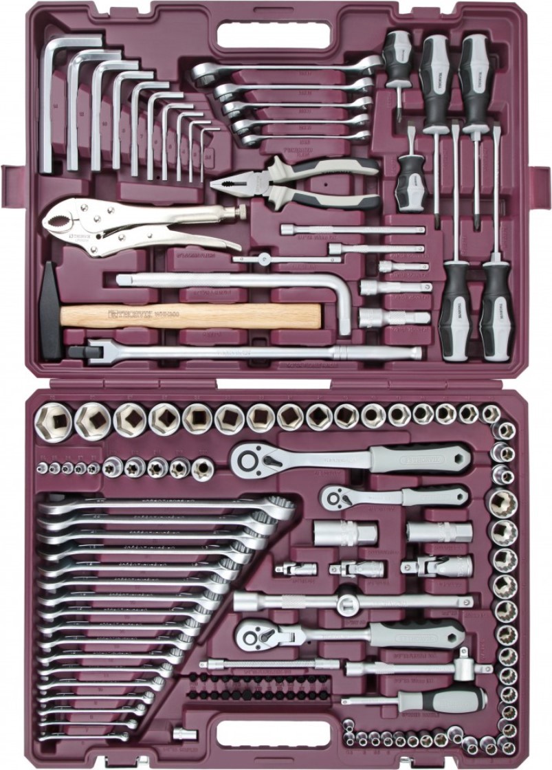 Изображение товара Набор инструментов Thorvik TS142 142 предмета кейс профессиональный