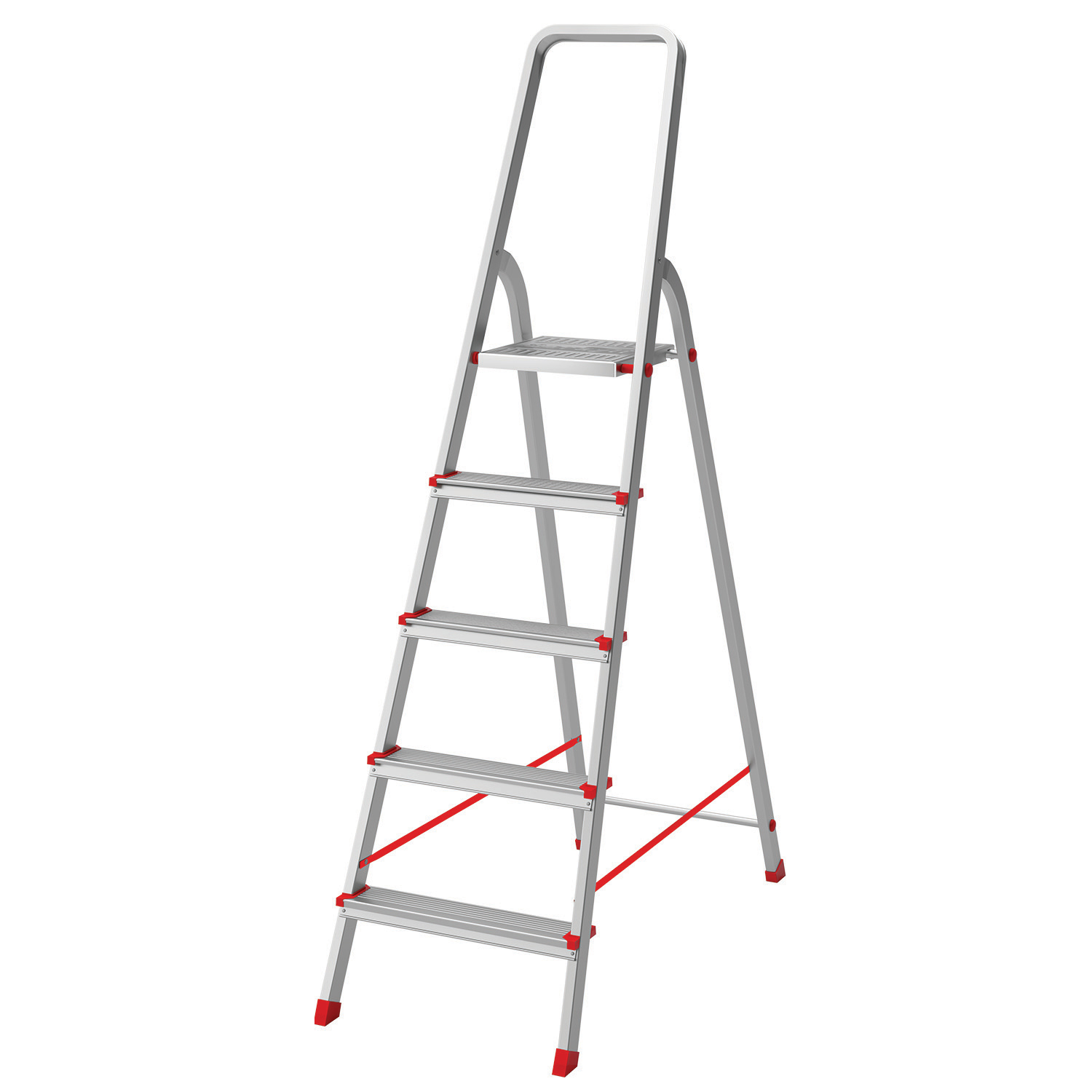 Изображение товара Стремянка алюминиевая REXANT 12-5043 6 ступеней до 150 кг