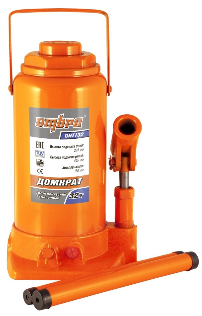 Изображение товара Домкрат бутылочный гидравлический Ombra OHT132 до 32 т, 285-465 мм