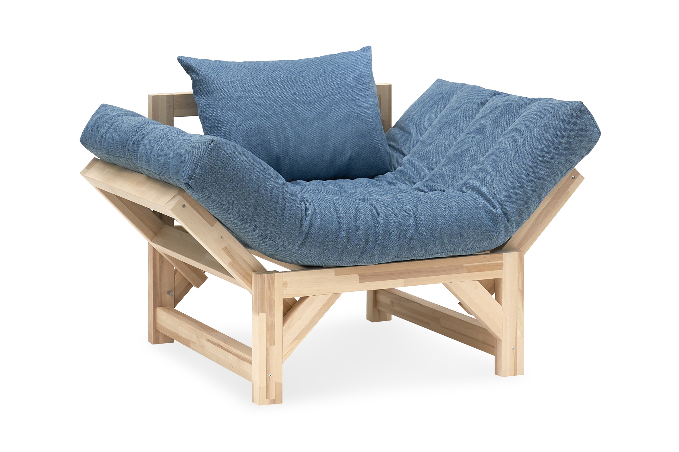 Изображение товара Кресло Нонтон 08-188378 113x76x78 см ткань цвет темно-голубой