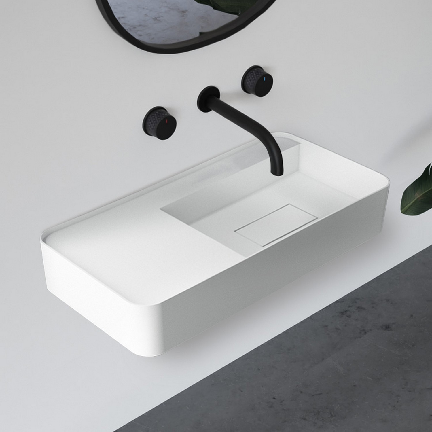 Изображение товара Раковина ABBER Stein AS2627-1.2 Подвесная 120 см Белая матовая