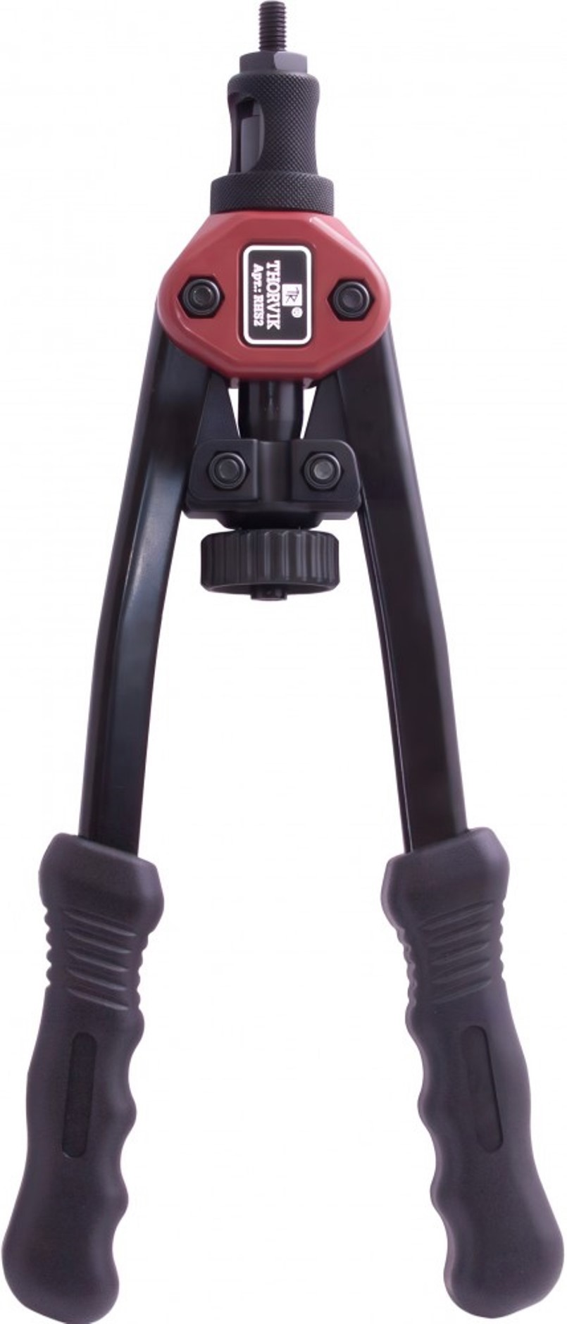 Изображение товара Заклепочник ручной рычажный усиленный резьбовой двуручный Thorvik RHS2 M3-M10 мм 330 мм, с заклепками в комплекте