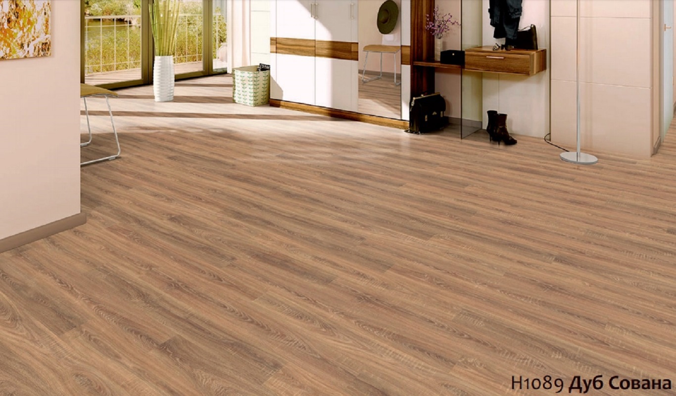 Изображение товара Ламинат Woodstyle Egger Pronto Дуб Сована 32 класс 8 мм влагостойкий монолитный пол