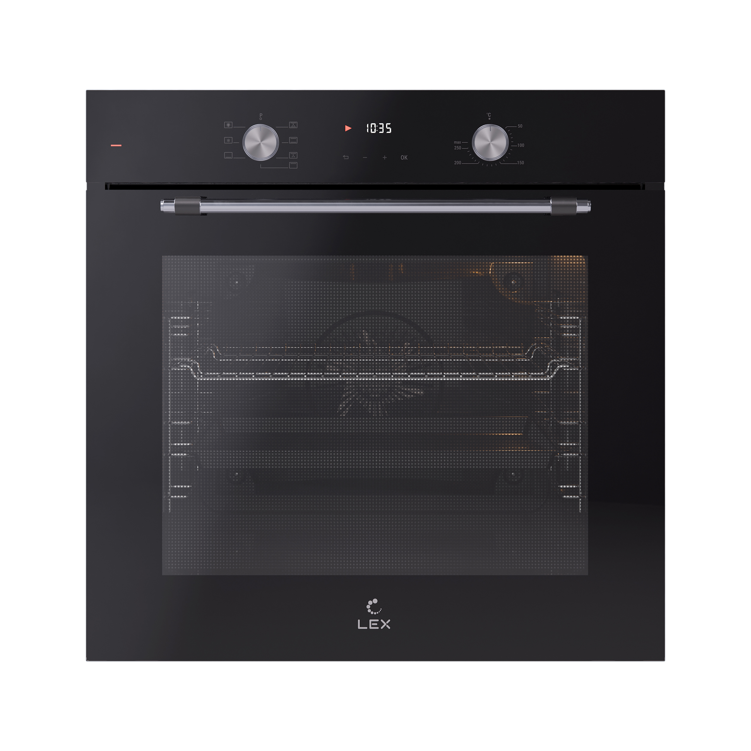 Изображение товара Встраиваемый духовой шкаф Lex EDP 671 BL MAX 59.5х59.5х54.7 см цвет черный