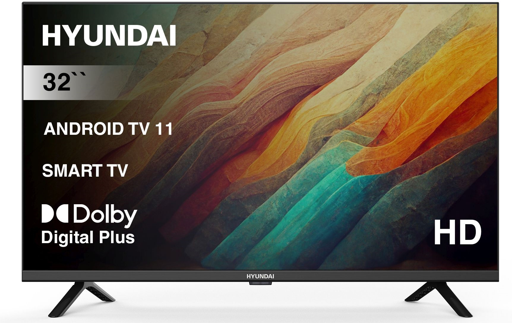 Изображение товара Телевизор Hyundai H-LED32BS5002 32 HD Smart TV с Android Wi-Fi Bluetooth