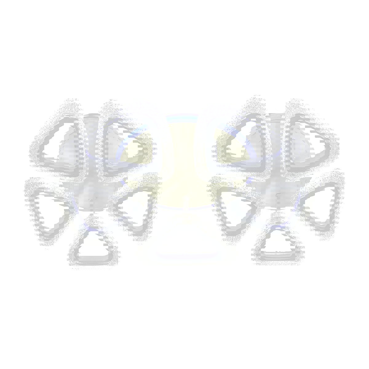 Изображение товара Люстра потолочная светодиодная Escada Candy 50 Вт с пультом управление 2 м2 белая