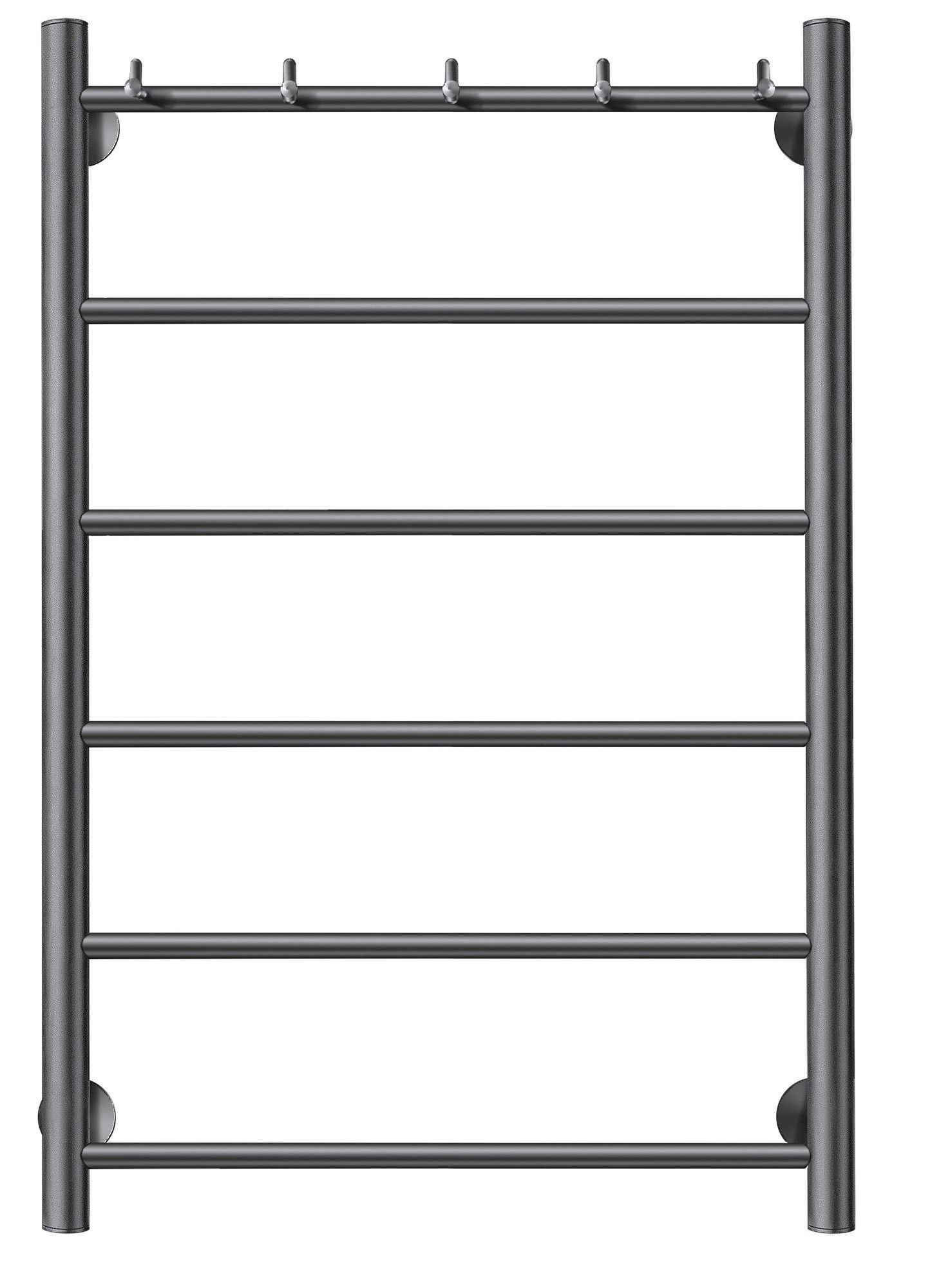 Изображение товара Полотенцесушитель электрический Secado Триада 1 К R 500x800 мм 300 Вт с терморегулятором лесенка цвет графит