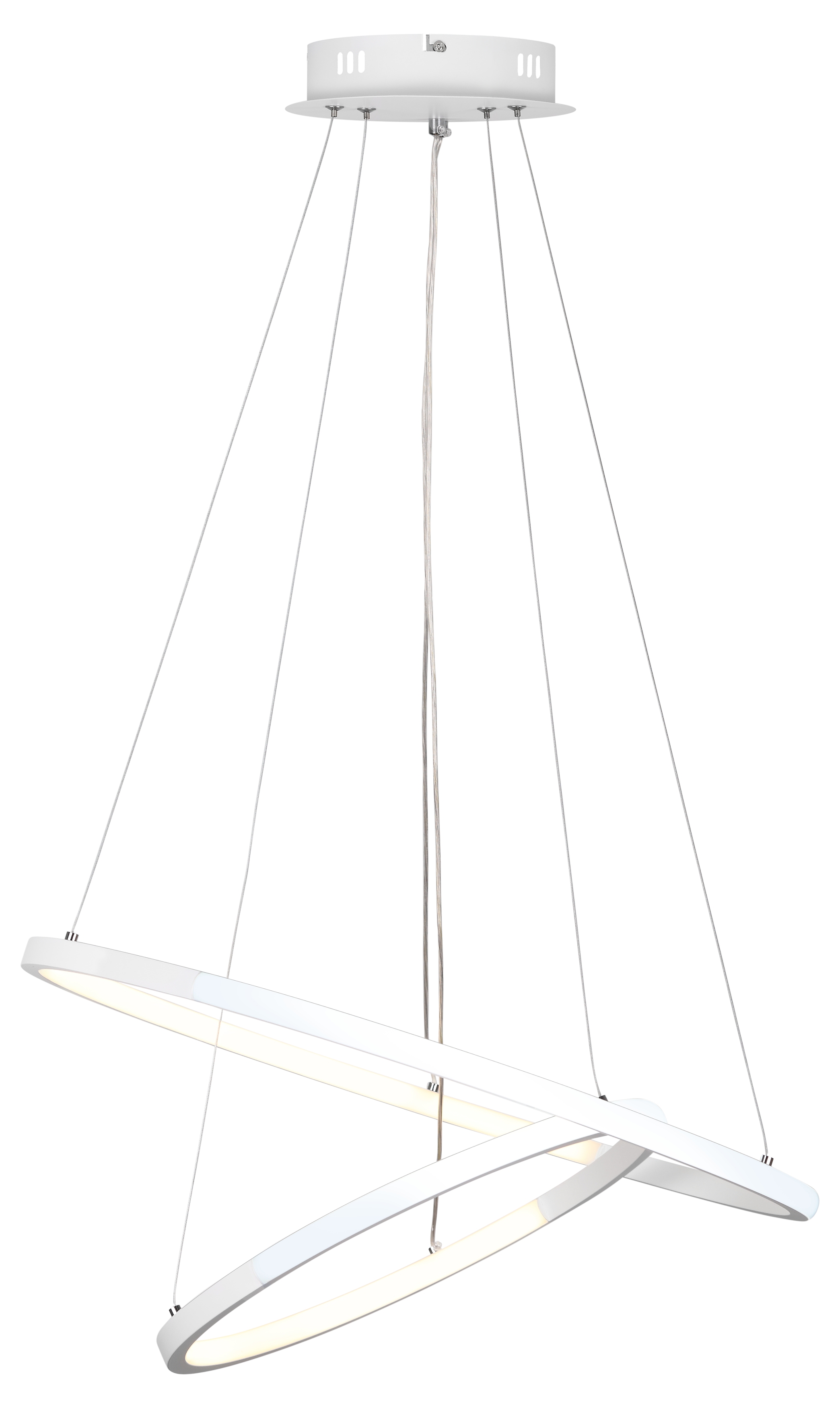 Изображение товара Люстра подвесная светодиодная Rivoli Lauren 86 Вт белая с пультом управление