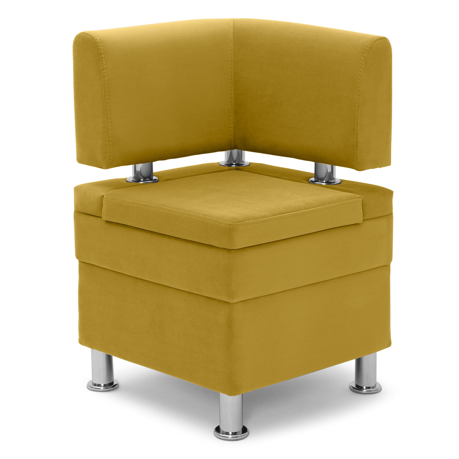 Изображение товара Кухонный угловой диван Норта Vivaldi 33 из велюра 48x77x48 см Стильный и практичный