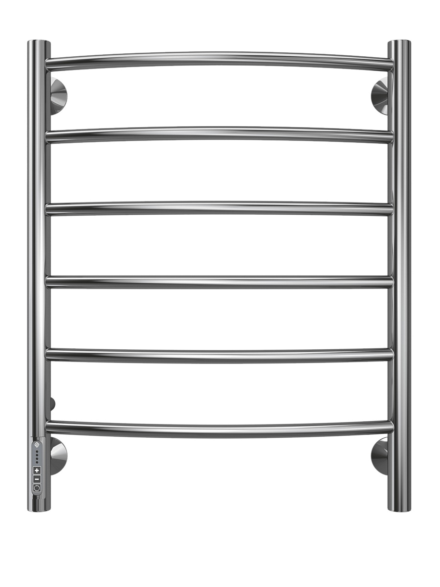 Изображение товара Полотенцесушитель электрический Terminus Классик Л 500x650 мм 100 Вт с терморегулятором лесенка цвет хром