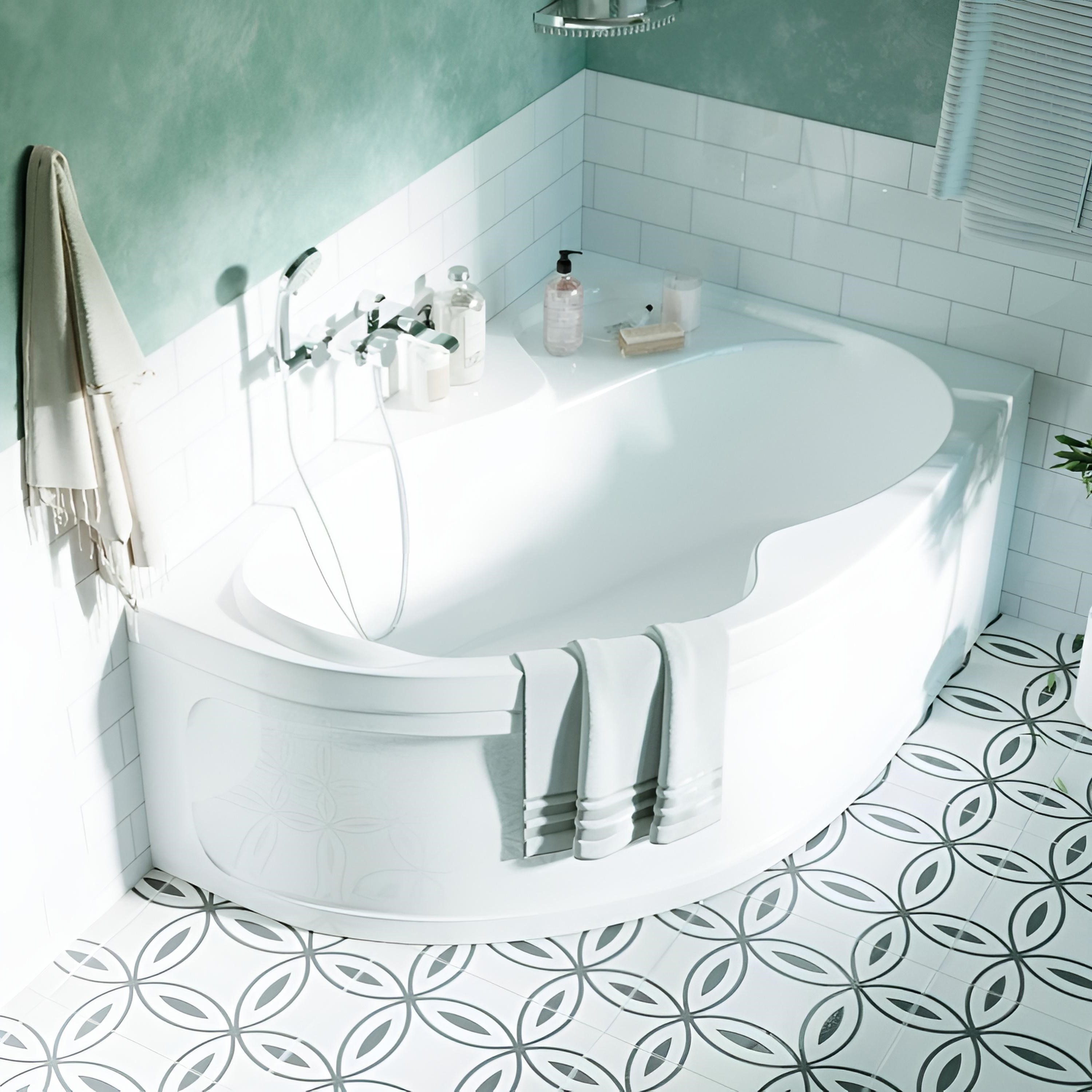 Изображение товара Ванна Marka One AURA 160х105 Правый угол Ассимметричная Белая