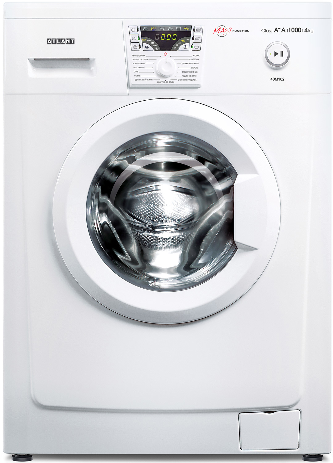 Изображение товара Компактная узкая стиральная машина ATLANT СМА-40 М 102-00 белый для небольших помещений