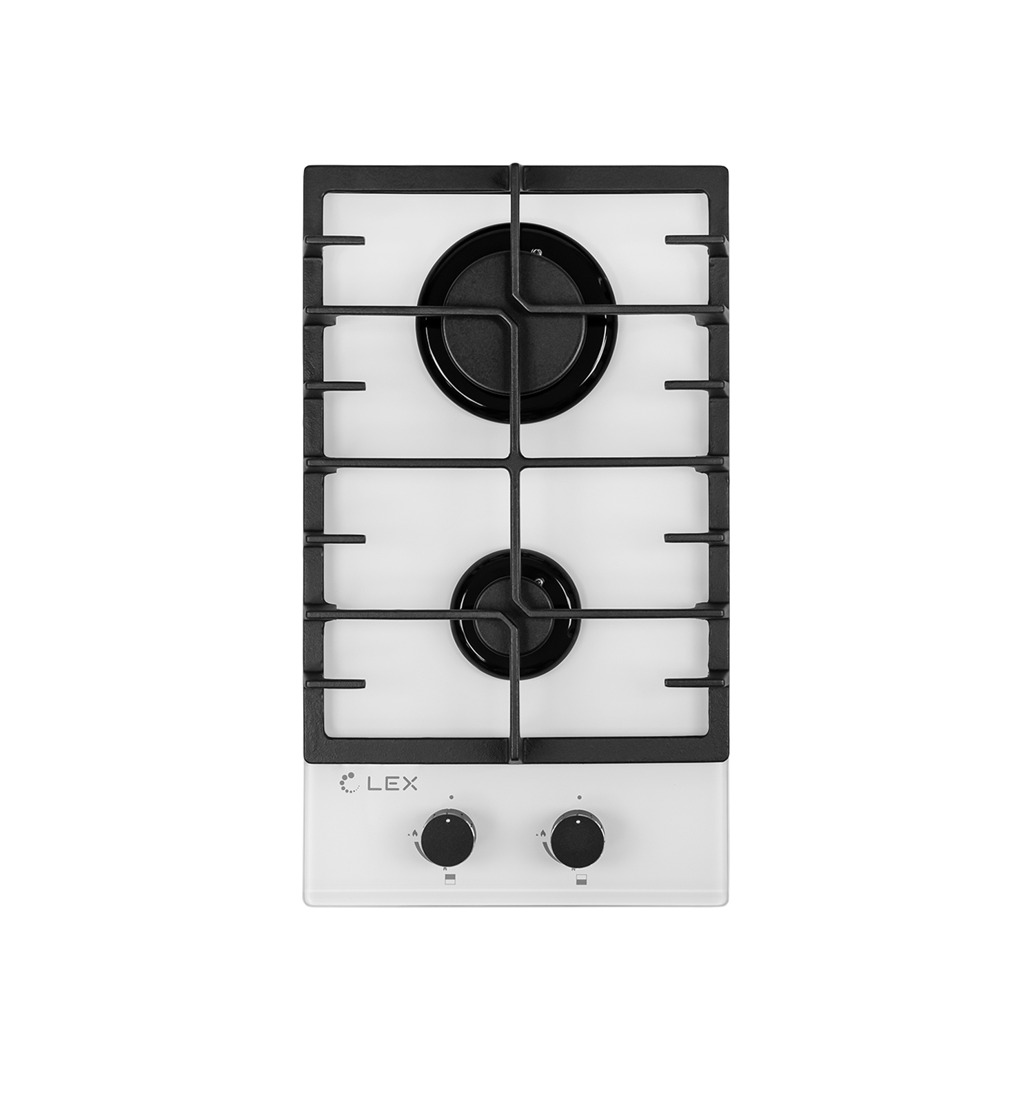 Изображение товара Газовая варочная панель Lex GVG 321 WH 2 конфорки белая встраиваемая