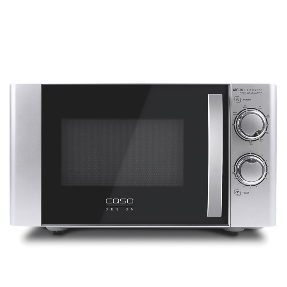 Изображение товара Микроволновая печь CASO MG 20 Ecostyle Ceramic с грилем 20 л серебристая