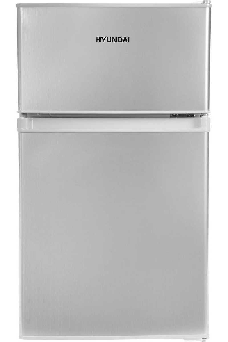 Изображение товара Отдельностоящий холодильник Hyundai CT1025 серебристый 87л 2 двери компактный