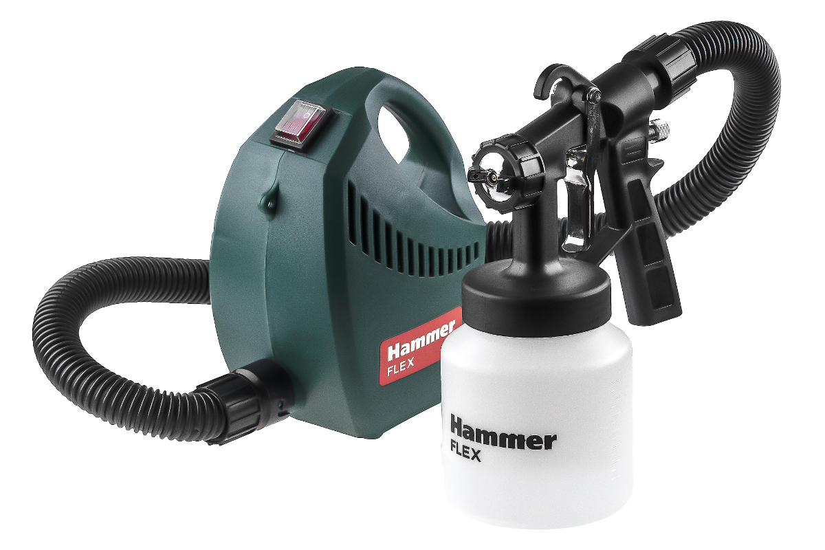 Изображение товара Краскопульт Hammer PRZ500B, 500В, 800 мл бак, вязкость до 60 DIN