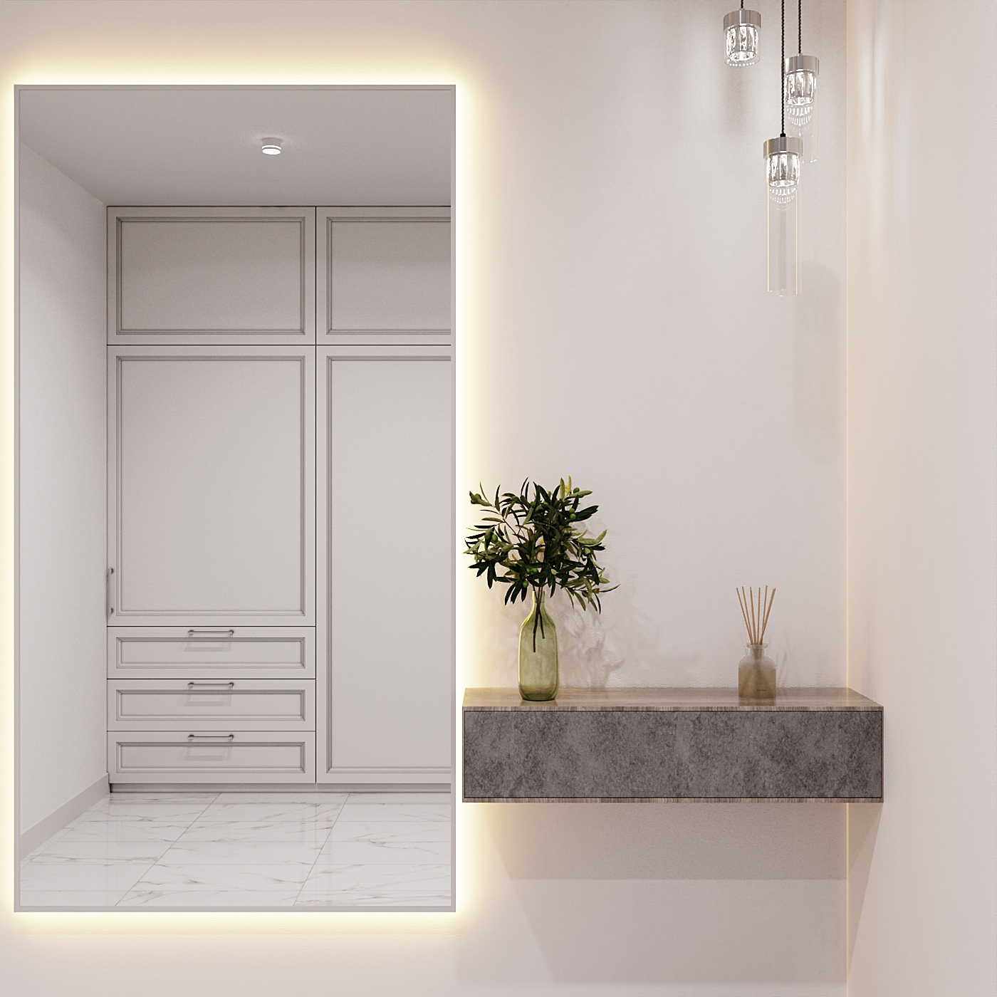 Изображение товара Зеркало со встроенной подсветкой One mirror 16080сст 80x160 см Изображение товара Зеркало со встроенной подсветкой One mirror 16080сст 80x160 см