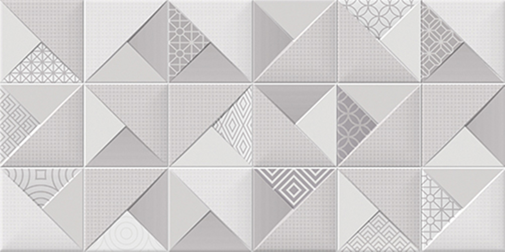 Изображение товара Настенная плитка Dual gres Glam Rev. ORIGAMI GLAM GREY 30x60см цвет grey