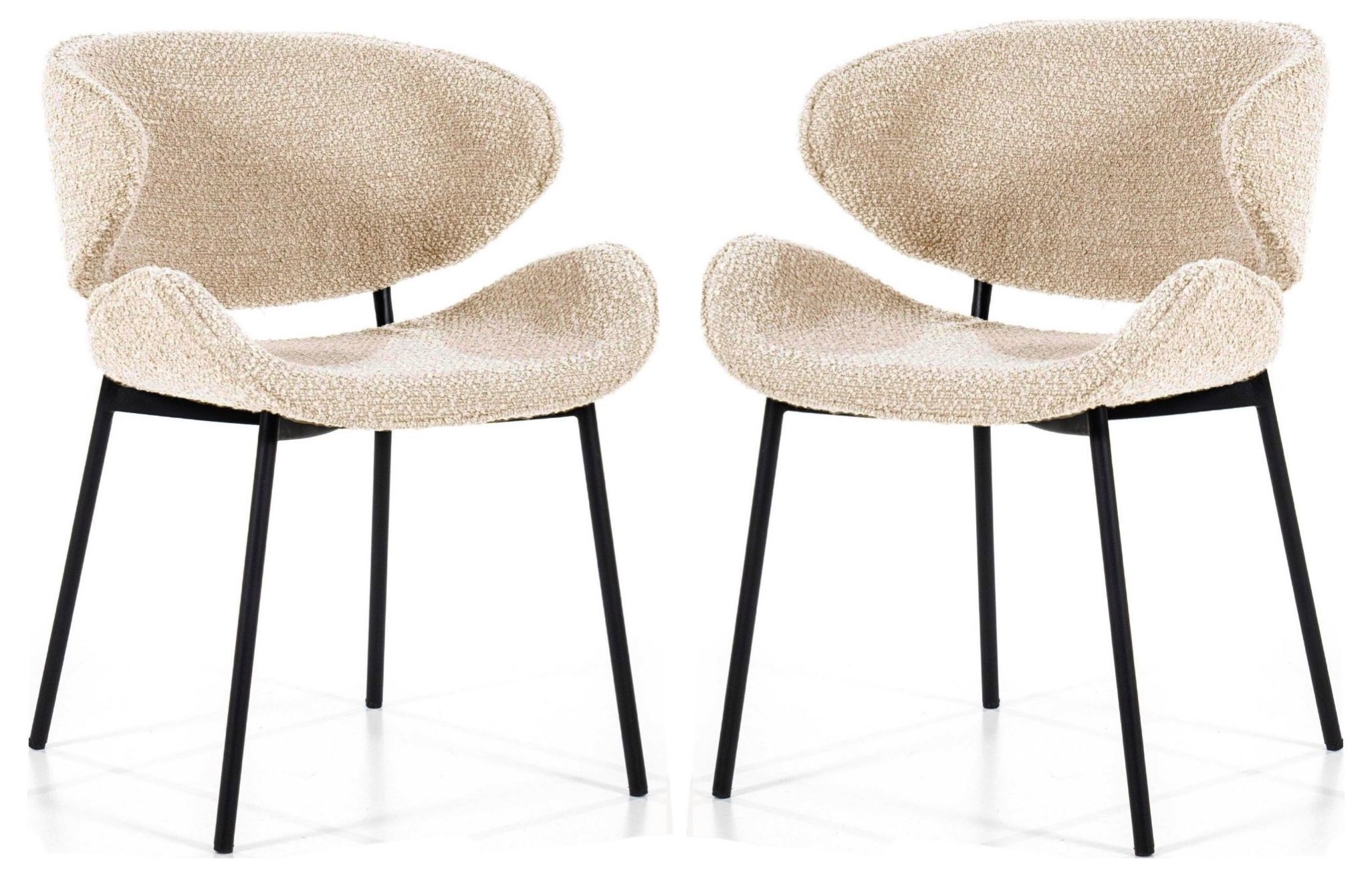 Изображение товара Стул Hesby Hsbi_dc-24122_beige_2 53x79x59 см текстиль цвет беежевый