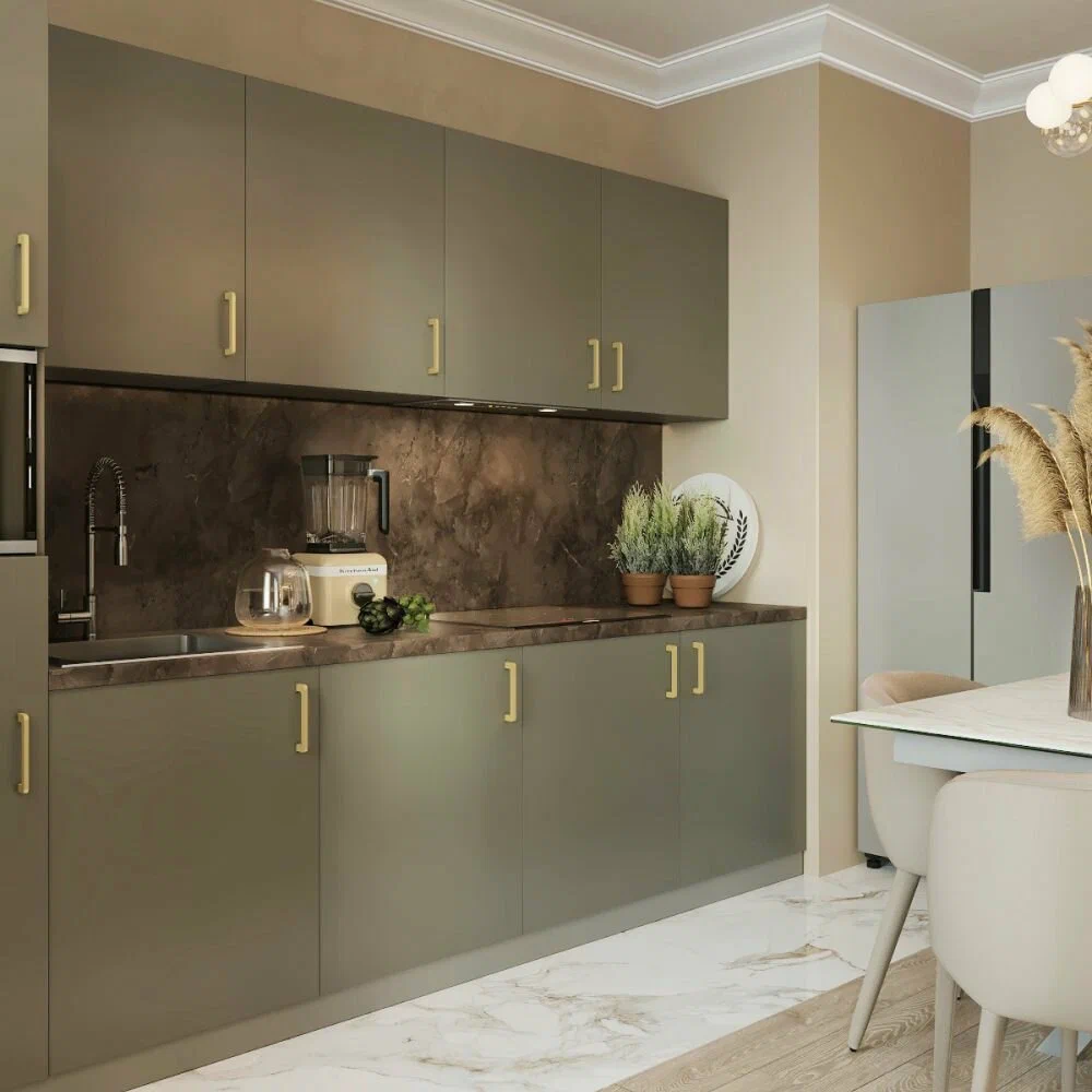 Изображение товара Стеновая панель Alternative 1200х600х6 Италика для кухни, ламинированная, коричневая