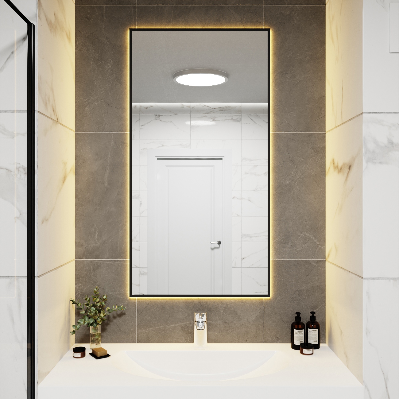 Изображение товара Зеркало со встроенной подсветкой One mirror 12070чст 70x120 см