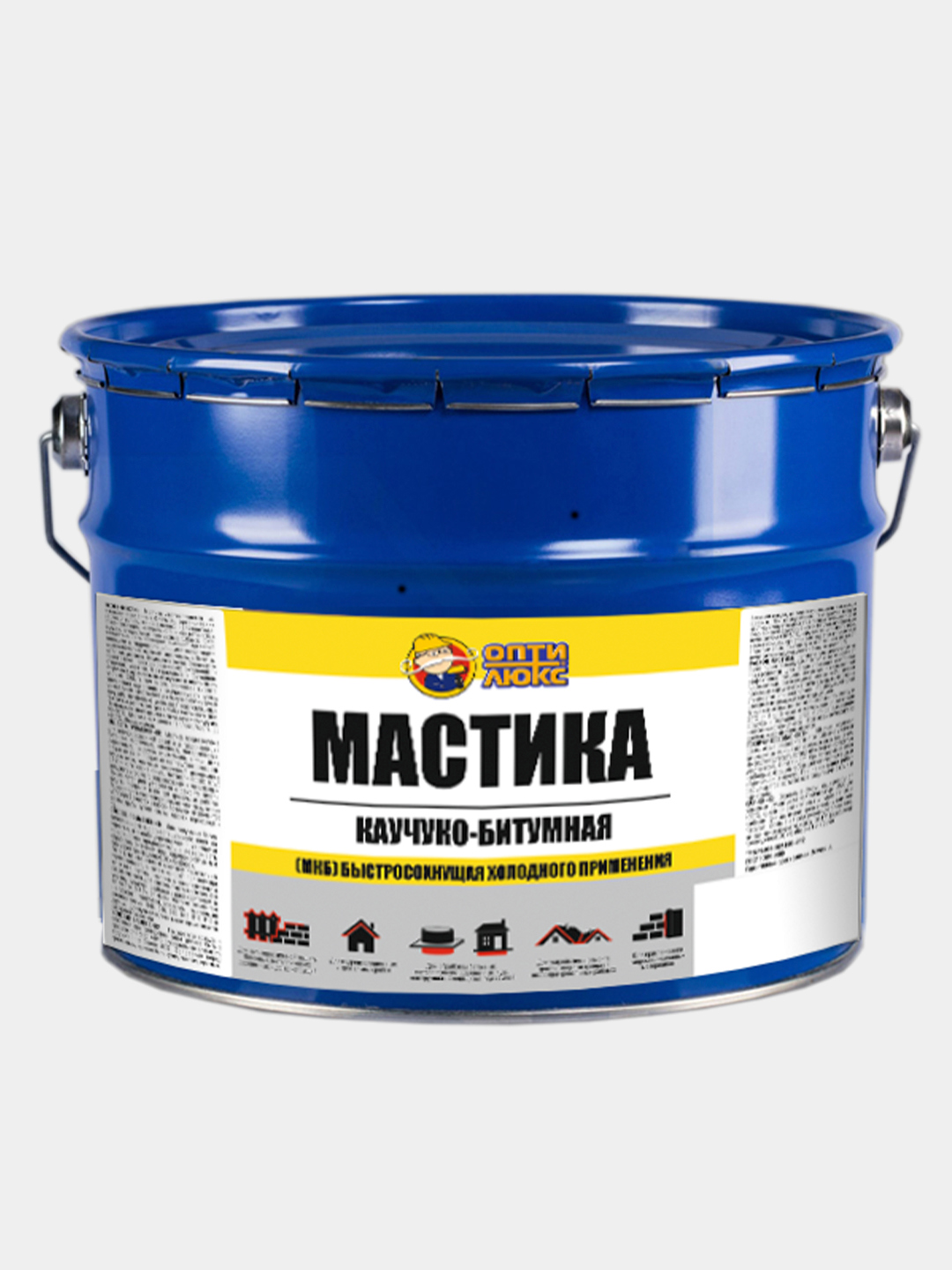 Изображение товара Мастика OPTILUX Каучуко-битумная 5 кг для гидроизоляции и защиты