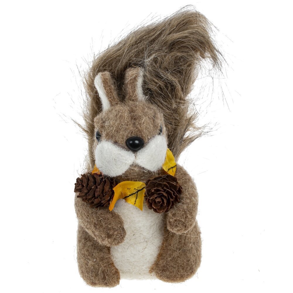 Изображение товара Декоративная фигура Белочка с пушистым хвостом, 14 см