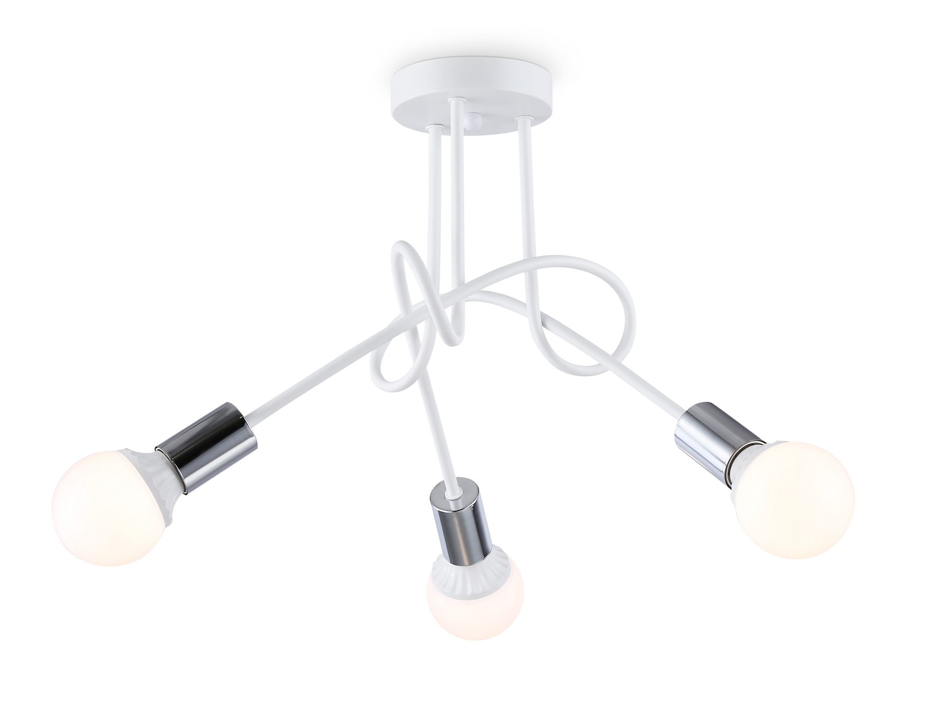 Изображение товара Люстра на штанге светодиодная Ambrella light Tr80414 8 м² нейтральный белый свет цвет белый