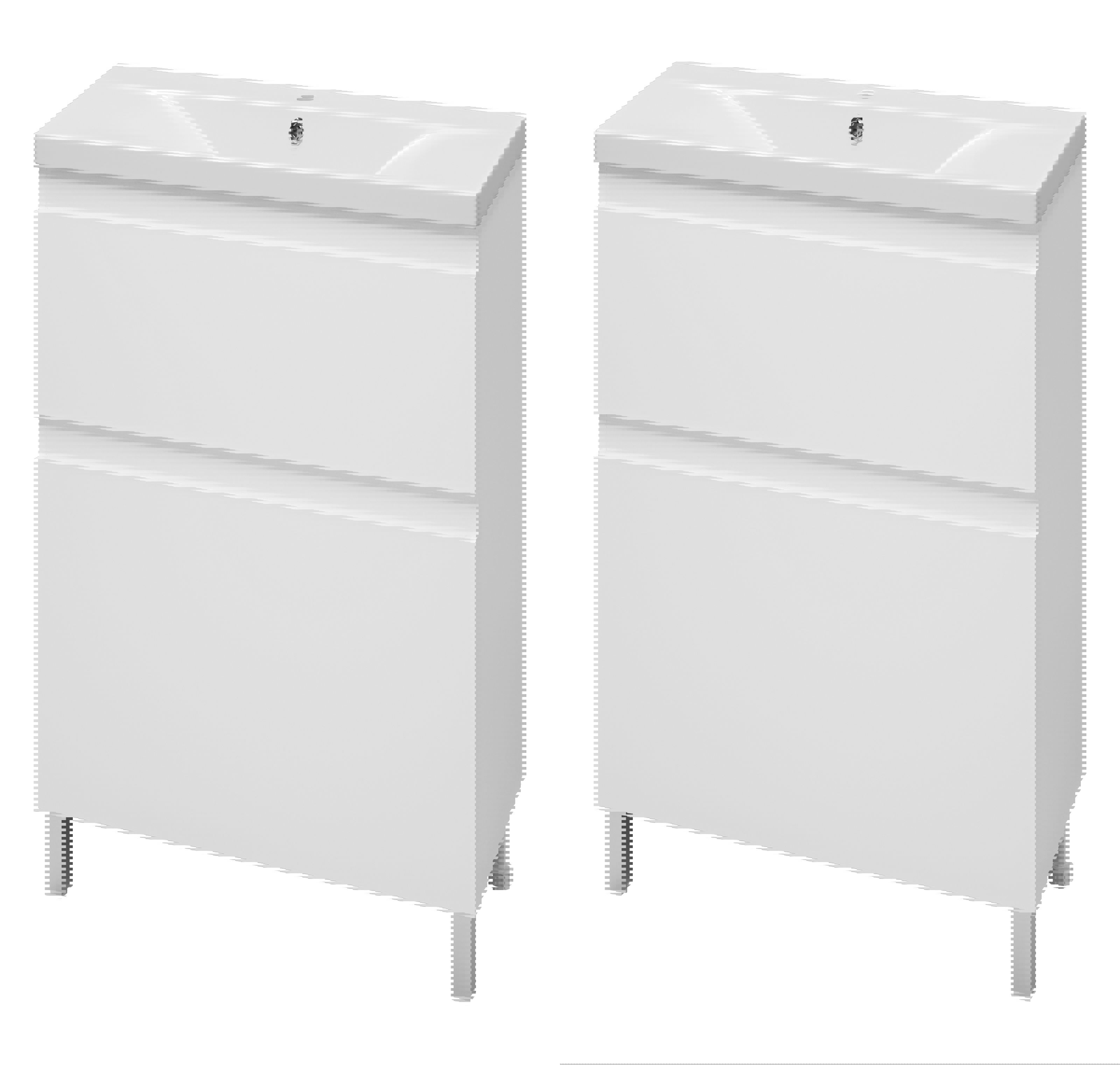 Изображение товара Тумба Misty Лаки 100 Напольная с раковиной Royce Abby 100 Белая