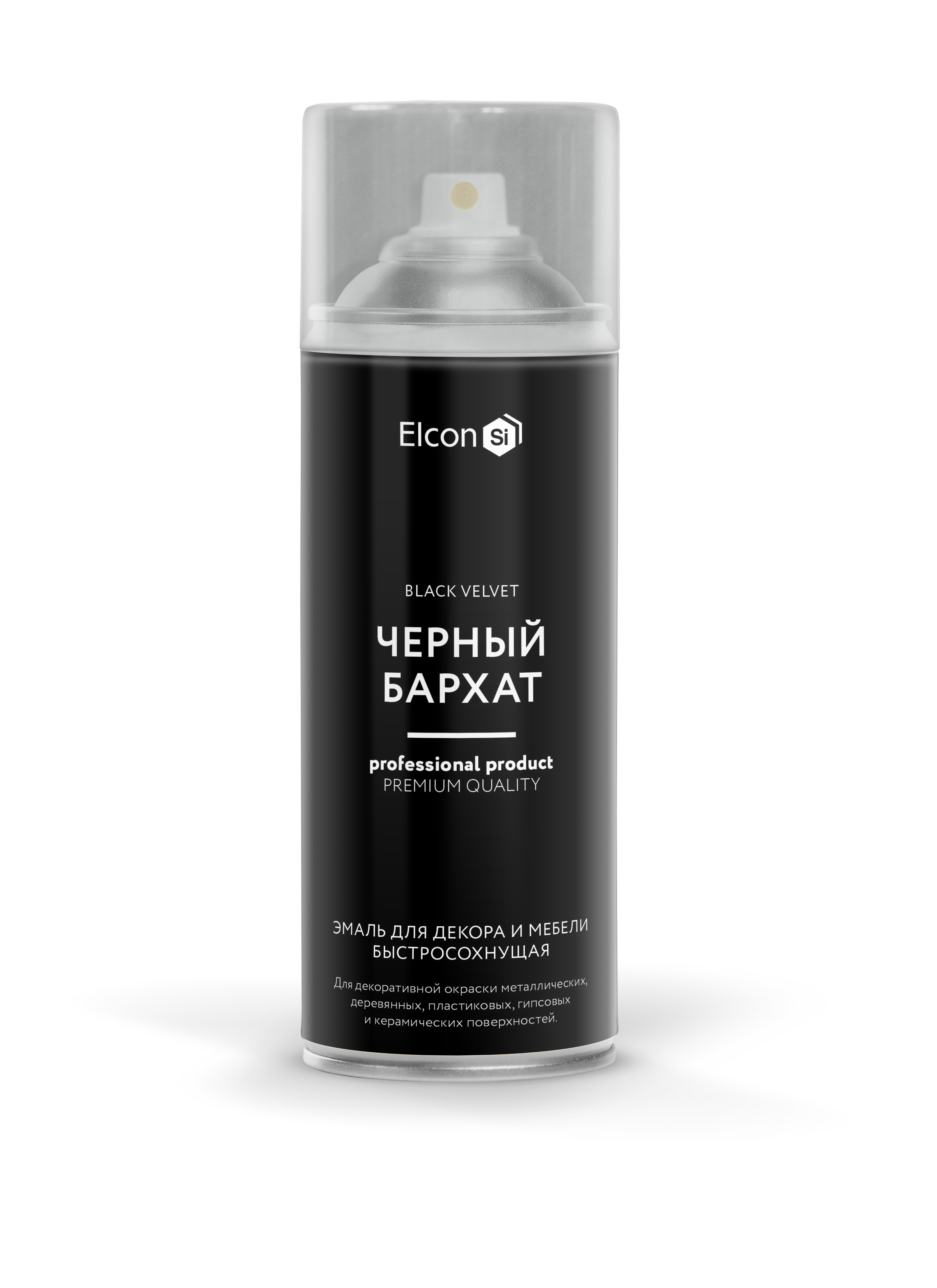 Изображение товара Краска аэрозольная Elcon 00-00462266 Décor цвет черный бархат 0.52 л 2 шт