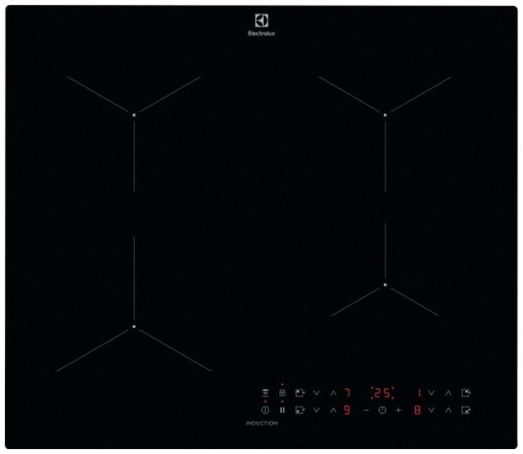 Изображение товара Электрическая варочная панель Electrolux LIL61434C 4 индукционных конфорки черный стеклокерамика