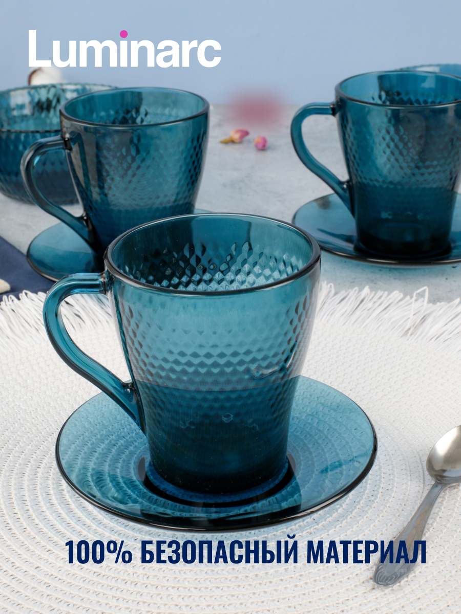 Изображение товара Набор столовый ИДИЛЛИЯ ЛОНДОН ТОПАЗ 43 предмета для 6 персон стекло