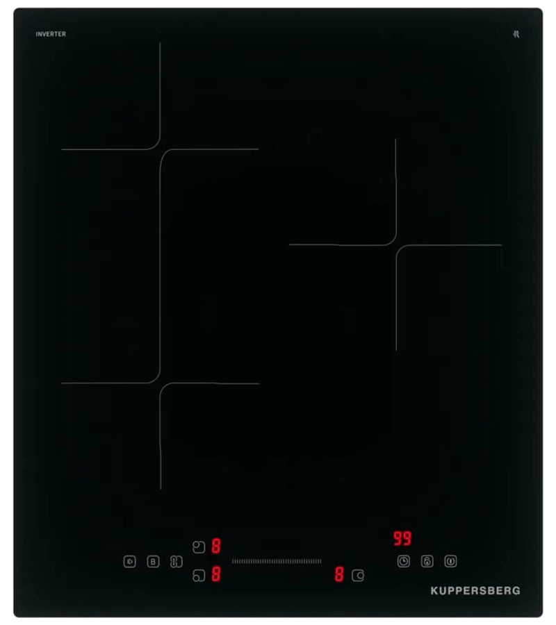 Изображение товара Индукционная варочная панель Kuppersberg 657165 ICI 412 45 см 3 конфорки черный