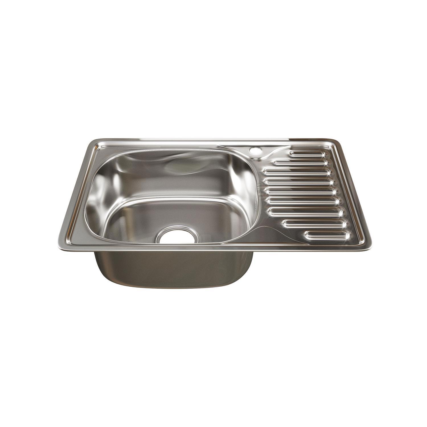 Изображение товара Врезная мойка Mixline 530531 42x66 см глубина чаши 16 см нержавеющая сталь цвет хром