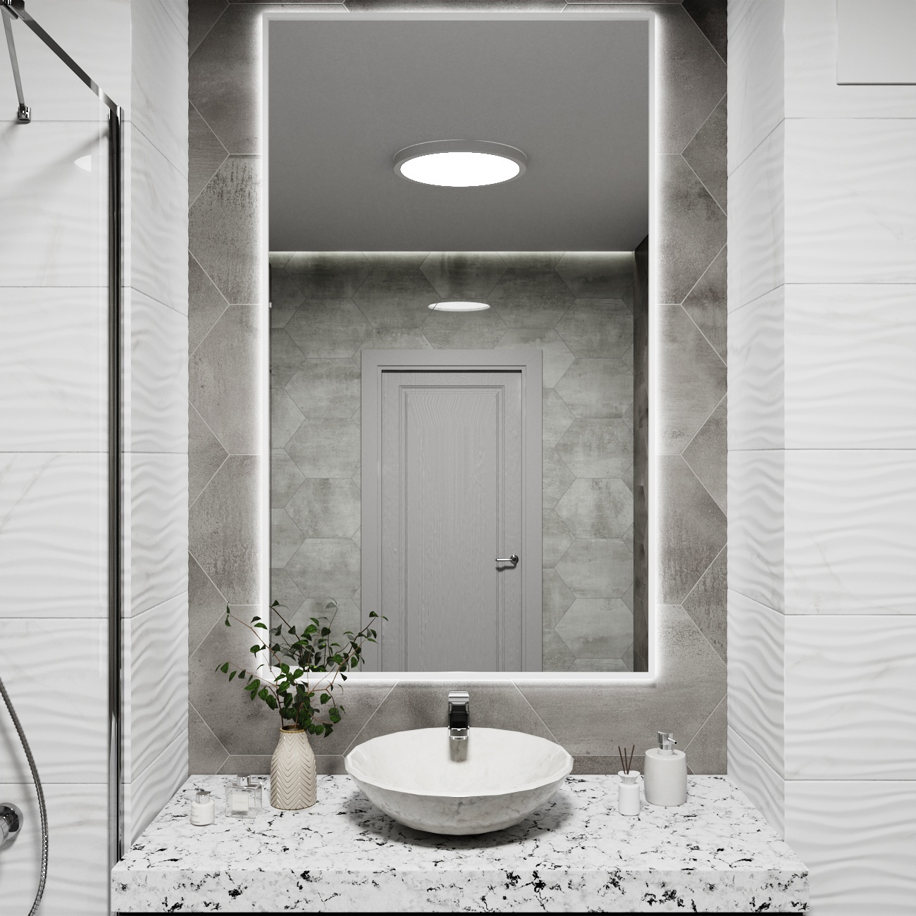 Изображение товара Зеркало со встроенной подсветкой One mirror 15080бсх 80x150 см Изображение товара Зеркало со встроенной подсветкой One mirror 15080бсх 80x150 см