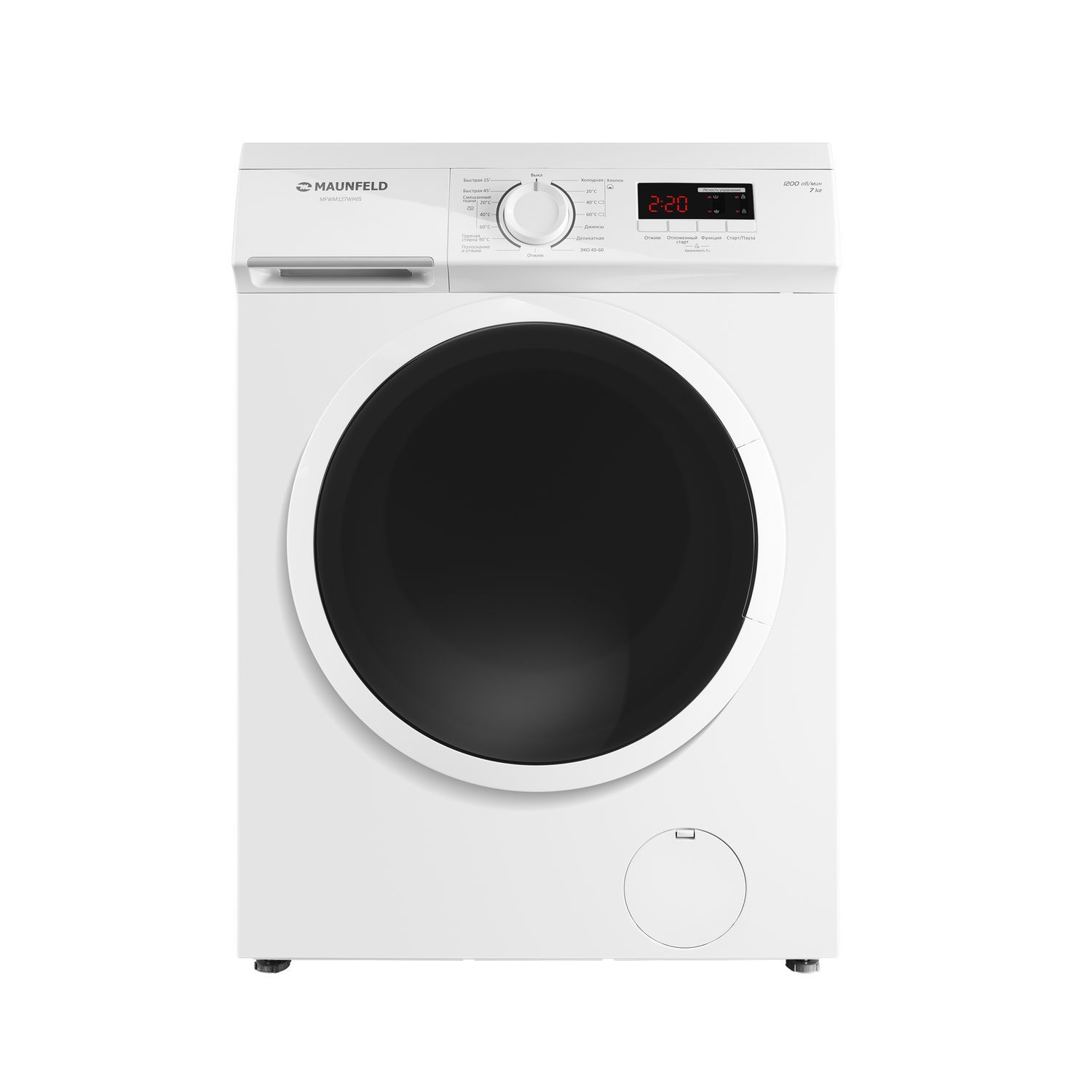 Изображение товара Стиральная машина Maunfeld Mfwm127wh05 7 кг 1200 об/мин белая