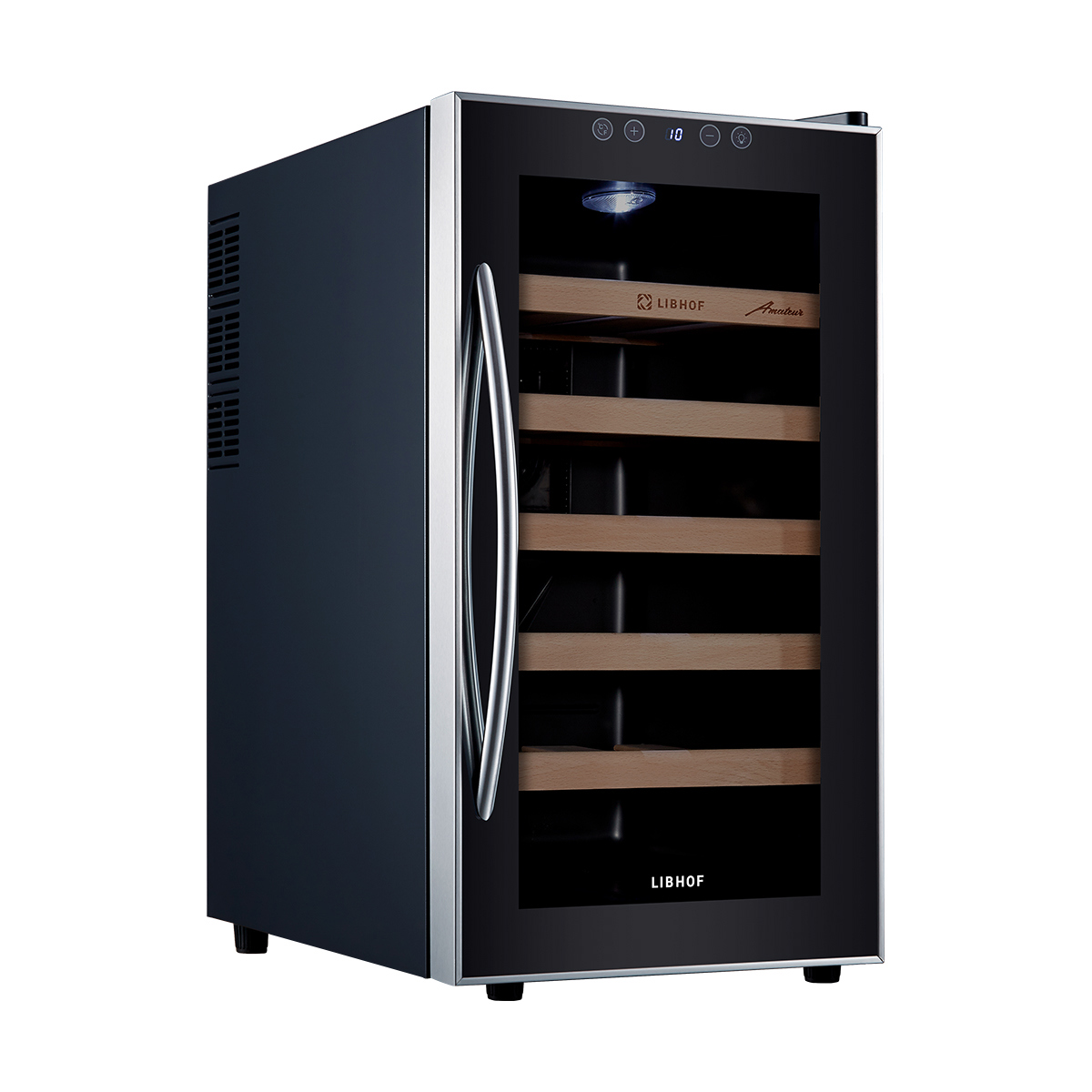 Изображение товара Винный шкаф LIBHOF AM-18 на 18 бутылок черный монотемпературный