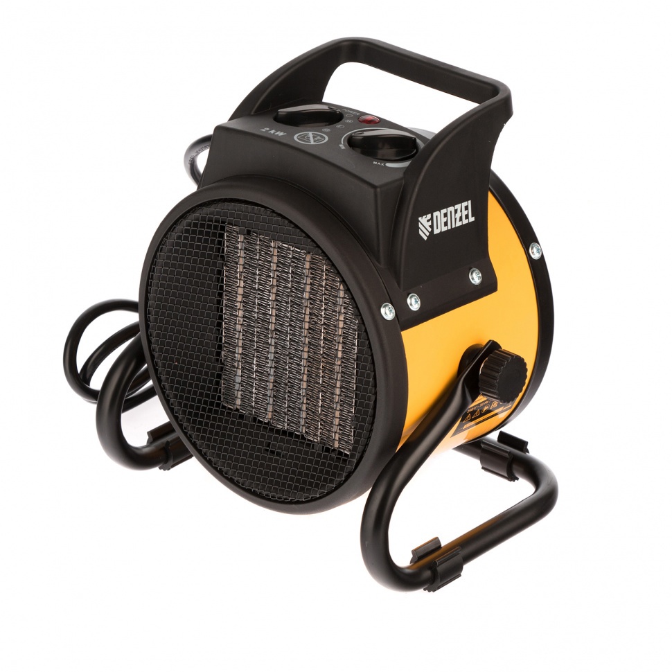 Изображение товара Электрическая тепловая пушка Denzel DHC 2-100 2000 Вт для обогрева и сушки поверхностей