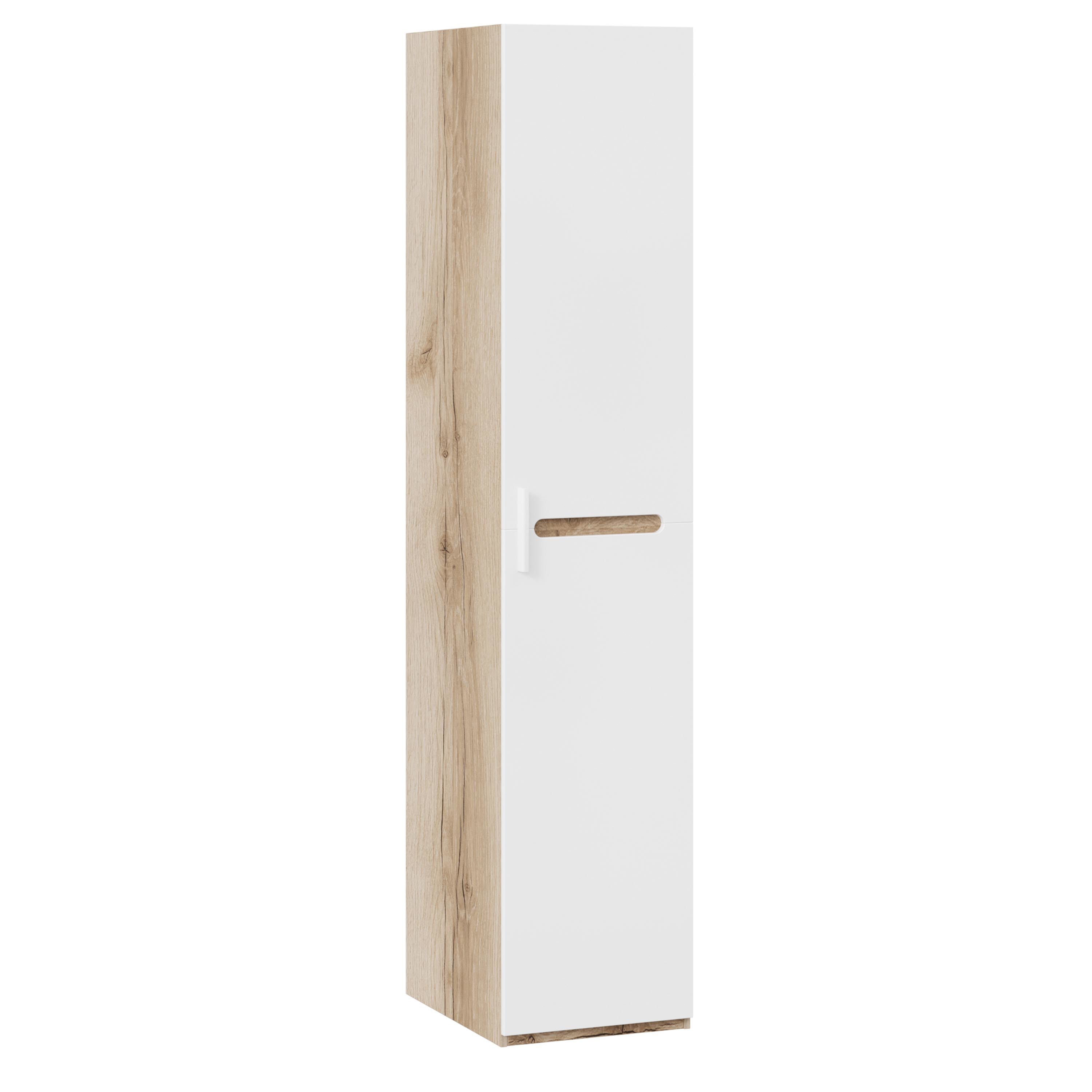 Изображение товара Шкаф распашной Трия 225457 45x218x58 см белый глянец/дуб делано