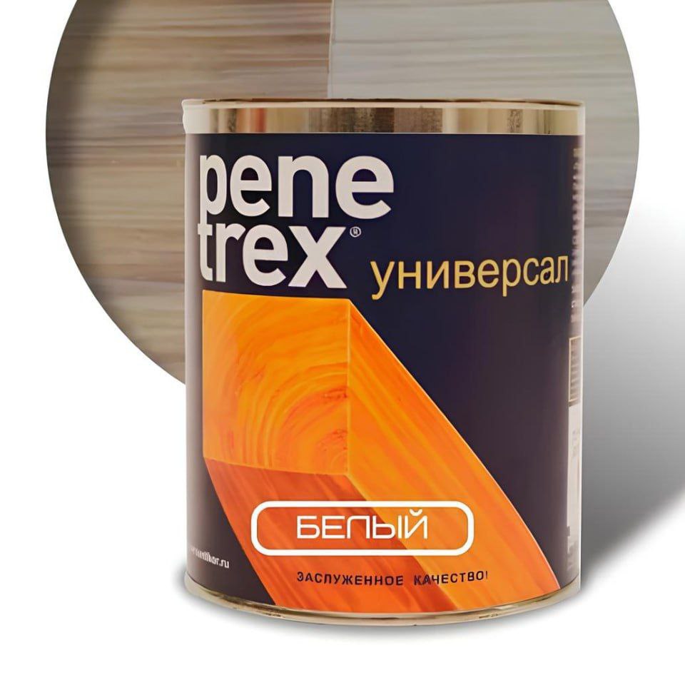 Изображение товара Антисептик защитно-декоративный Penetrex влагостойкий универсальный матовый цвет белая 0.8 л